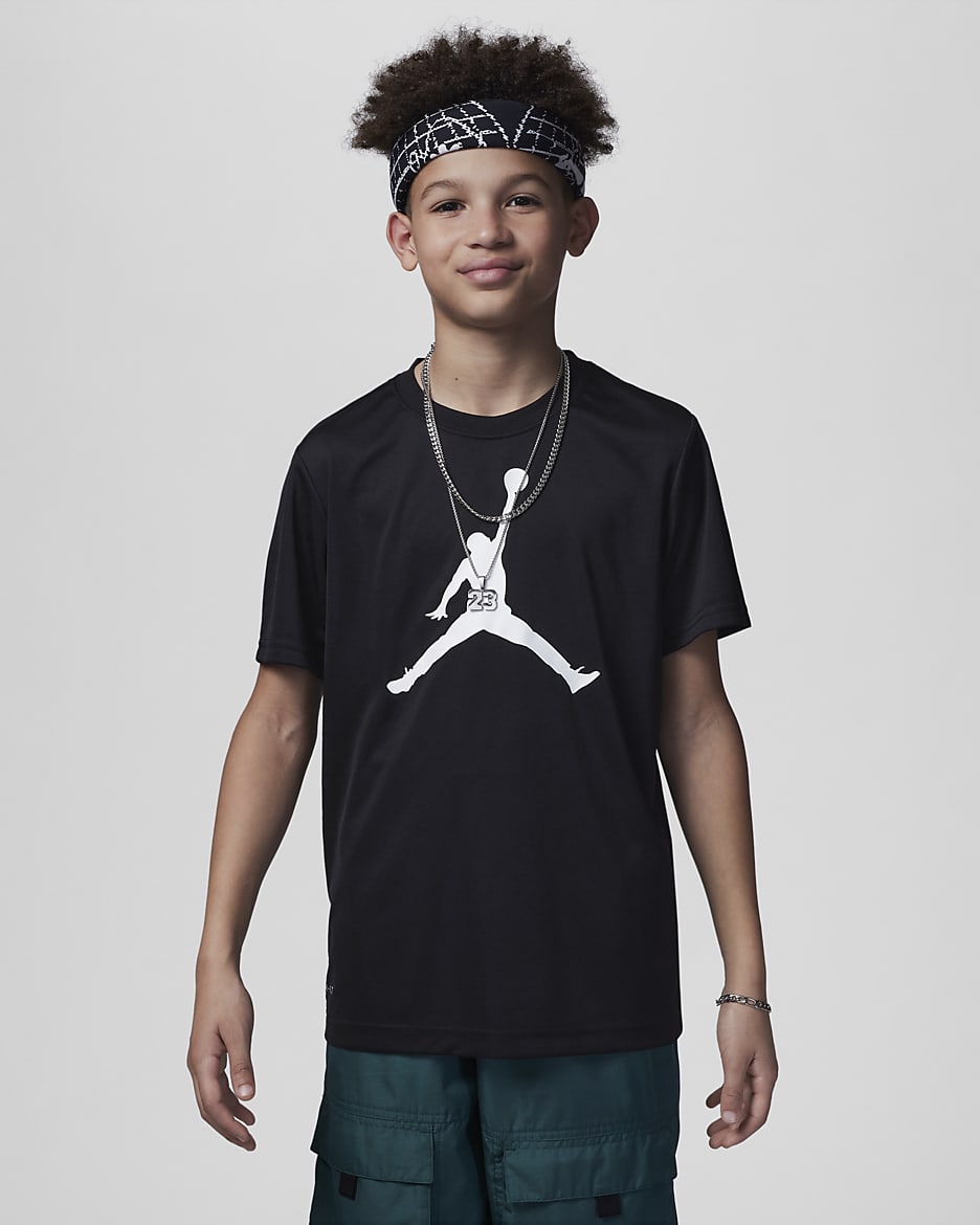 Jordan Jumpman Dri FIT Tee Big Kids T Shirt
